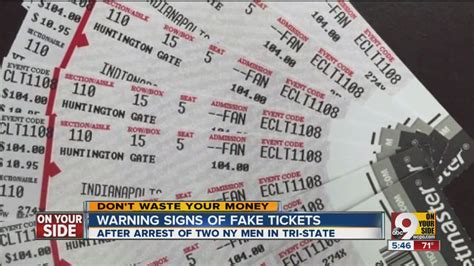 how to see if concert tickets are fake